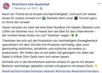 RheinStars Basketballer Facebook Adventskalender